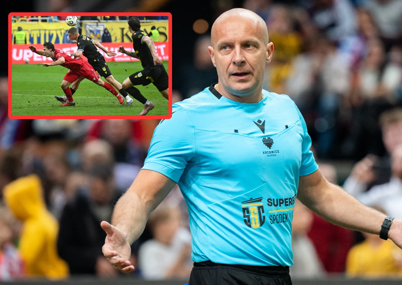 Szymon Marciniak i kontrowersyjna decyzja z meczu Arka Gdynia - Widzew Łódź