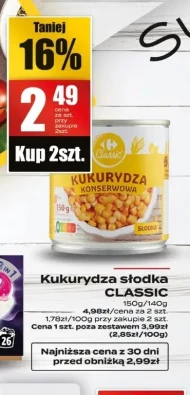 Kukurydza konserwowa K-Classic