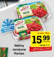 Mrożone maliny Hortex