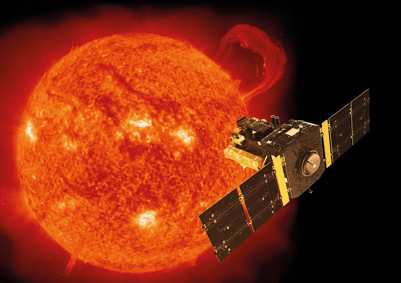 Sonda Parket Solar Probe po raz kolejny znalazła się tak blisko słońca Sonda Parket Solar Probe na tle słońca.