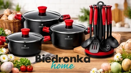 Garnki za pół ceny i akcesoria -60%. Ta oferta z Biedronka Home może szybko zniknąć