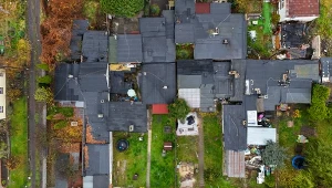 Widok z loty ptaka na Osiedle Maltańskie w Poznaniu. Kuria sprzedała je za rekordową kwotę