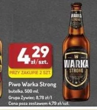 Piwo Warka Strong