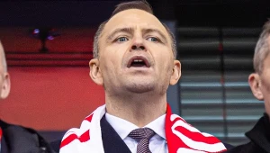 Prezydent Karol Nawrocki na meczu Polska - Holandia w eliminacjach do MŚ 2026