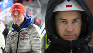 Skoki narciarskie. Na zdjęciu Stefan Horngacher oraz Kamil Stoch