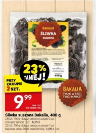 Śliwki suszone Bakalia