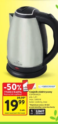 Czajnik elektryczny Esperanza