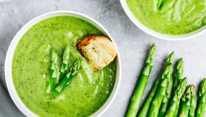 Krem z zielonych warzyw