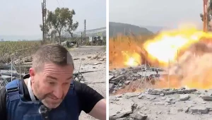 Pocisk spadł tuż obok dziennikarza rosyjskiej stacji. Moskwa żąda reakcji