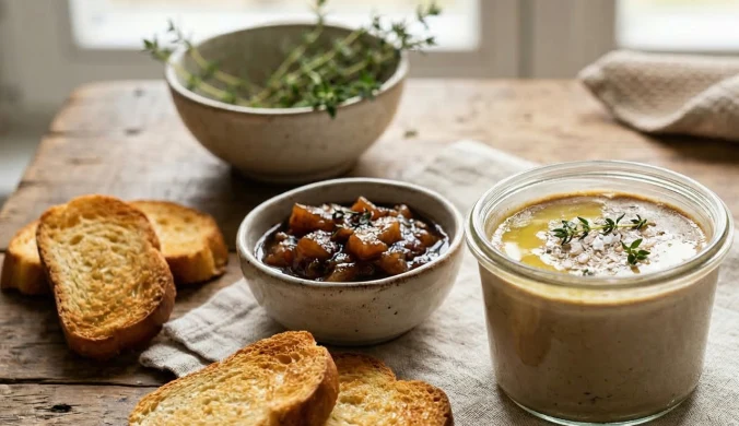 Parfait de foie de volaille z chutneyem gruszkowym 