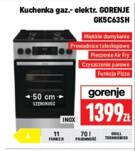 Kuchenka gazowo-elektryczna Gorenje