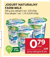 Jogurt naturalny Farm Milk