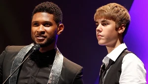 Usher i Justin Bieber w 2011 roku