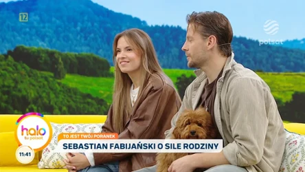 Sebastian Fabijański z siostrą Weroniką przed występem w "TzG"
