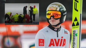 Dramat Tomasiaka w Vikersund, poważny upadek. Został zniesiony na noszach