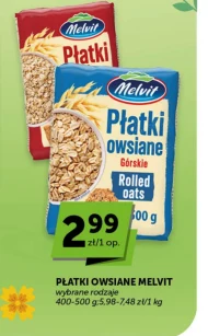 Płatki owsiane Melvit