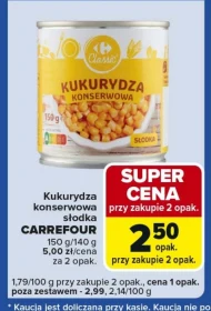Kukurydza konserwowa Carrefour