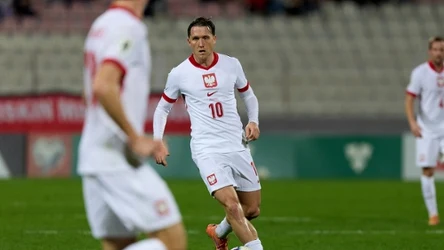 Piotr Zieliński w barwach reprezentacji Polski