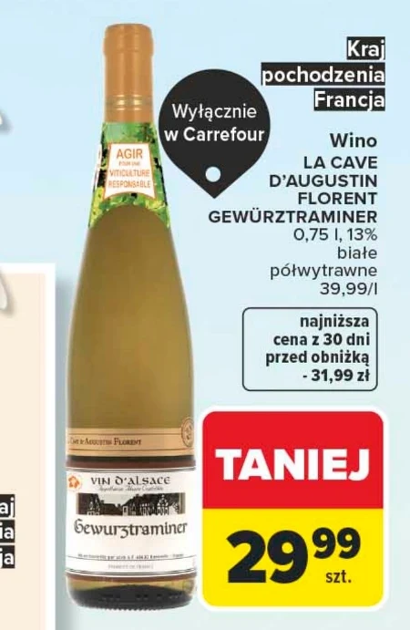 Напівсухе вино LA CAVE D'AUGUSTIN EL