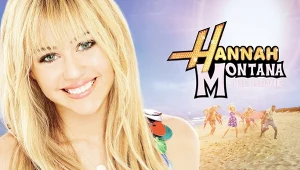 Miley Cyrus na grafice promującej "Hanah Montana. Film"