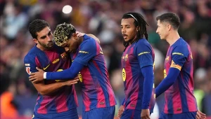 Ferran Torres, Lamine Yamal, Jules Kounde i Robert Lewandowski