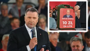 Czarnek z kanistrem ze zdjęciem Tuska. "Nie chcemy tragedii greckiej"