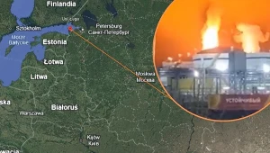 Setki dronów wysłanych na Rosję. Pożar w kluczowym porcie