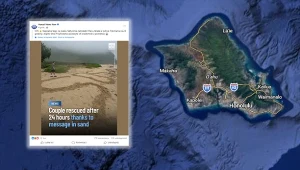 Żołnierze odmówili pomocy. Wszystko zmieniły trzy wielkie litery na piasku