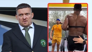 Ołeksandr Usyk podpisał umowę z AWF Katowice. W ramce jego były rywal, a obecnie kolega z jednego teamu - Anthony Joshua