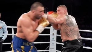 Potworne lanie w walce polskiego olbrzyma o mistrzowski pas wagi ciężkiej