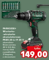 Akumulatorowa wiertarko-wkrętarka Parkside