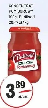 Koncentrat pomidorowy Pudliszki