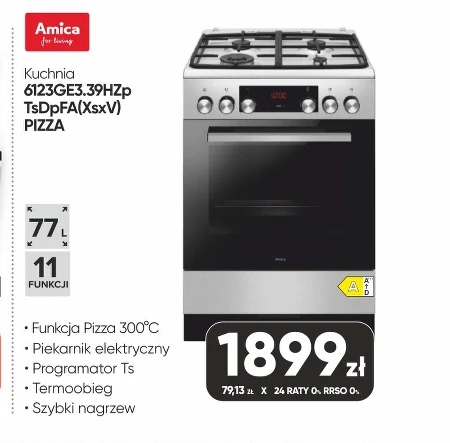 Газоелектрична плита Amica