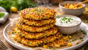 Chrupiące placuszki z kukurydzy