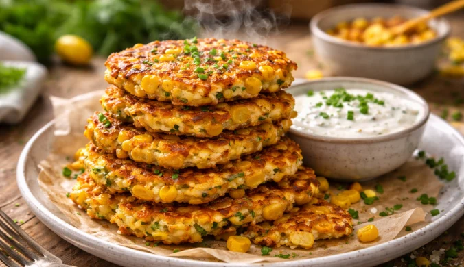 Chrupiące placuszki z kukurydzy 