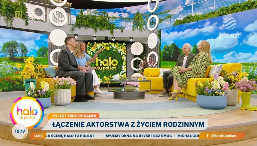 Dorota Chotecka i Radosław Pazura w "halo tu polsat"