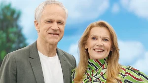 Dorota Chotecka i Radosław Pazura w "halo tu polsat"