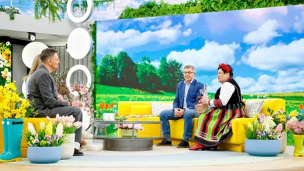 Alina Ochrymiuk z Koła Gospodyń Wiejskich i Marek Borowski z Banku Żywności