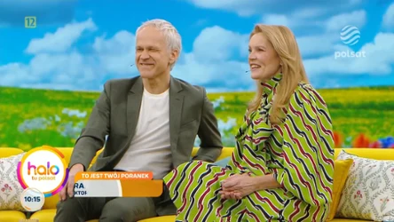 Dorota Chotecka i Radosław Pazura w "halo tu polsat"