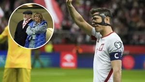 Przyłapali ją na meczu z Albanią. Dopingowała Lewandowskiego z trybun