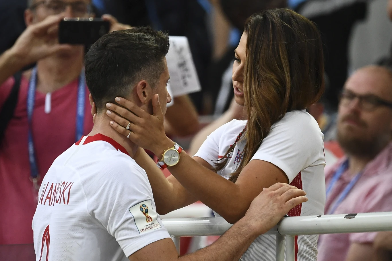 Robert Lewandowski, Anna Lewandowska. Mundial 2018
