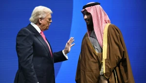 Następca tronu Arabii Saudyjskiej Mohammed bin Salman oraz prezydent USA Donald Trump