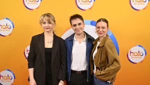 Sonia Szyc, Kacper Zembrzucki i Magdalena Boczarska w programie "halo tu polsat"
