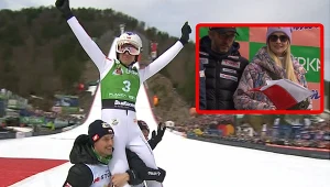 Ewa Bilan-Stoch towarzyszyła mężowi w jego ostatnim skoku w karierze