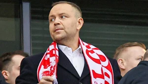 Prezydent RP Karol Nawrocki na meczu Polska - Albania