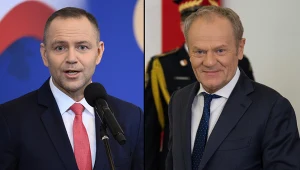 Komu bardziej ufają Polacy? Na zdj. prezydent Karol Nawrocki i premier Donald Tusk