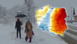 Poniedziałek będzie chłodny, zwłaszcza na południu i zachodzie, do tego na terenach podgórskich popada sporo śniegu: miejscami do 10 cm