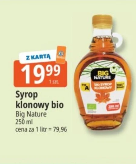 Кленовий сироп Big Nature