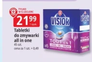 Tabletki do zmywarki Visior