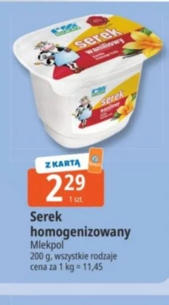 Serek homogenizowany Mlekpol
